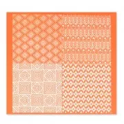 Silk Screen textura para arcilla polimérica 115x120 mm - Motivo Tribal