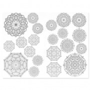 Hoja de Papel Transfer mágico Color me : Motivos Lotus Mandalas|raw }}
