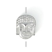 Cuenta Cuenta de Hematite Cabeza de Buda 8.5x7x4 mm Labrador x1