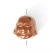 Cuenta Cuenta de Hematite Cabeza de Buda 8x8x7 mm Dark Bronze x1