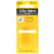 Aguja para bordado con perlas John James talla 13 49 x 0,30 mm x4