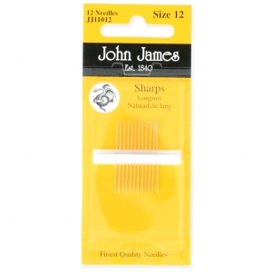 Aguja para bordado con perlas John James talla 12 29,5 x 0,41 mm x12