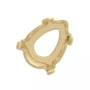 Engaste pera PureCrystal 4228 8x6 mm dorado x 1