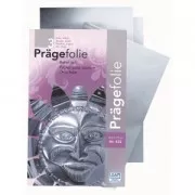 Surtido de 3 láminas de metales para repujado-grabado 18,5x29 cm Plateado x 1