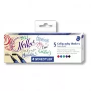 Estuche con 5 rotuladores de doble punta para caligrafía 2 y 3.5 mm - STAEDTLER