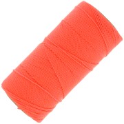 Bobina de hilo encerado Linhasita para micro macramé 1 mm - Coral fluo (394) x168m|raw }}