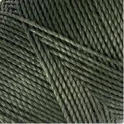 Bobina de hilo encerado Linhasita para micro macramé 1 mm - Verde caqui (64) x168m