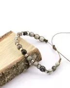 Bobina de hilo encerado Linhasita para micro macramé 1 mm - Verde caqui (64) x168m