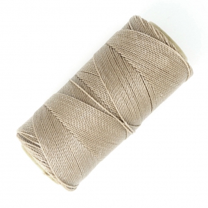 Bobina de hilo encerado Linhasita para micro macramé 1 mm - Beige (05) x168m