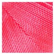Bobina de hilo encerado Linhasita para micro macramé 0,5 mm - Rosa Fluo (328) x335m