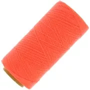 Bobina de hilo encerado Linhasita para micro macramé 0,5 mm - Fluo Coral (394) x335m