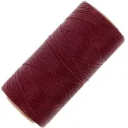 Bobina de hilo encerado Linhasita para micro macramé 0,5 mm - Rojo oscuro (44) x335m