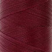 Bobina de hilo encerado Linhasita para micro macramé 0,5 mm - Rojo oscuro (44) x335m