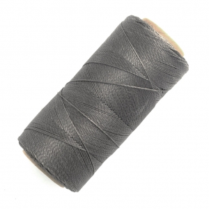 Bobina de hilo encerado Linhasita para micro macramé 0,5 mm - Gris oscuro (665) x335m