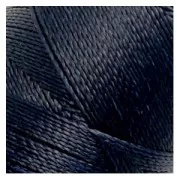 Bobina de hilo encerado Linhasita para micro macramé 0,5 mm - Azul Negro (73) x335m