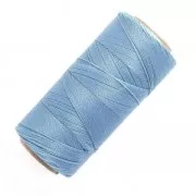 Bobina de hilo encerado Linhasita para micro macramé 0,5 mm - Azul claro (606) x335m