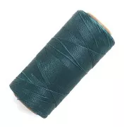 Bobina de hilo encerado Linhasita para micro macramé 0,5 mm - Teal (228) x335m