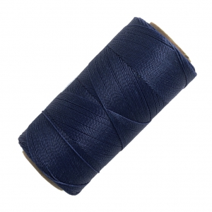 Bobina de hilo encerado Linhasita para micro macramé 0,5 mm - Azul marino (70) x335m