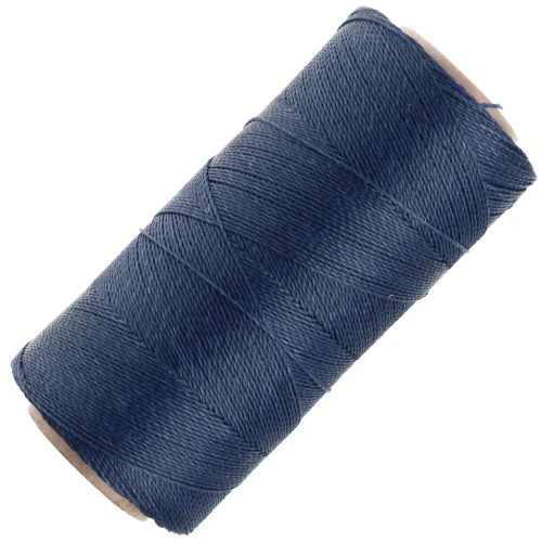 Bobina de hilo encerado Linhasita para micro macramé 0,5 mm - Azul marino (70) x335m