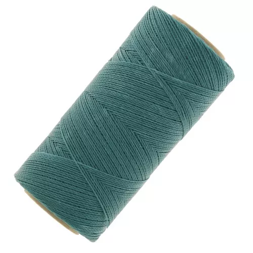 Bobina de hilo encerado Linhasita para micromacramé 0,5 mm - Turquesa (229) x335m