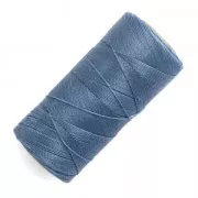 Bobina de hilo encerado Linhasita para micro macramé 0,5 mm - Azul Denim (119) x335m