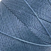 Bobina de hilo encerado Linhasita para micro macramé 0,5 mm - Azul Denim (119) x335m