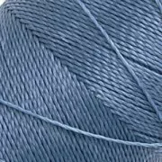 Bobina de hilo encerado Linhasita para micro macramé 0,5 mm - Azul Denim (119) x335m