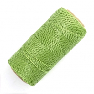 Bobina de hilo encerado Linhasita para micro macramé 0,5 mm - Verde lima (1019) x335m