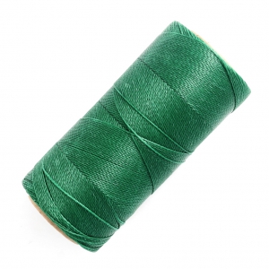 Bobina de hilo encerado Linhasita para micro macramé 0,5 mm - Verde oscuro (87) x335m