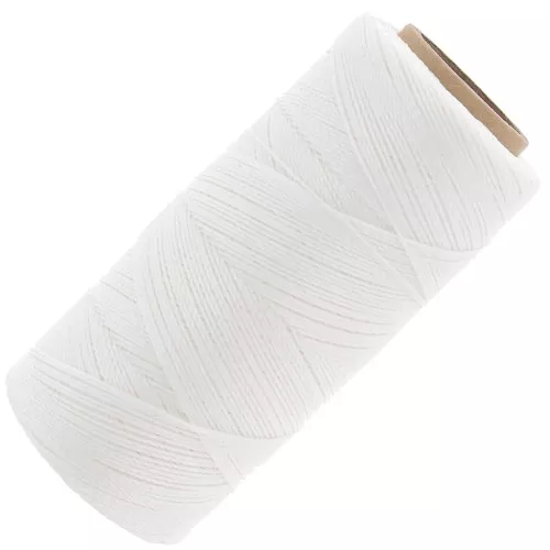 Bobina de hilo encerado Linhasita para micro macramé 0,5 mm - Blanco (BCO ALV) x335m