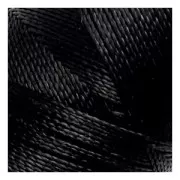 Bobina de hilo encerado Linhasita para micro macramé 0,5 mm - Negro x335m