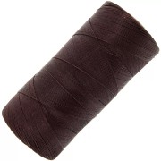 Bobina de hilo encerado Linhasita para micromacramé 0,5 mm - Marrón chocolate (29) x335m