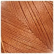 Bobina de hilo encerado Linhasita para micro macramé 0,5 mm - Marrón camel (498) x335m