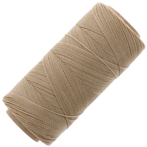 Bobina de hilo encerado Linhasita para micro macramé 0,5 mm - Tan (382) x335m