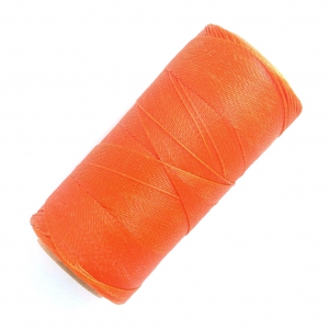 Bobina de hilo encerado Linhasita para micro macramé 0,5 mm - Naranja (387) x335m
