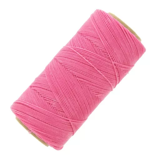 Bobina de hilo encerado Linhasita para micro macramé 0,5 mm - Rosa (915) x335m