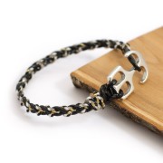 Cordón de cuero europeo 1,5 mm Negro x1 m