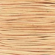 Cordón de cuero europeo 1,5 mm Natural x1 m