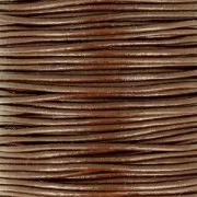Cordón de cuero europeo 1,5 mm Marrón x1 m