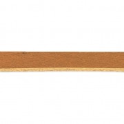 Cordón cuero europeo cuadrado 3 mm Camel x1m|raw }}