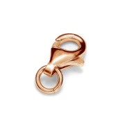 Cierre mosquetón 9 mm de Plata 925 dorado rosa x1|raw }}