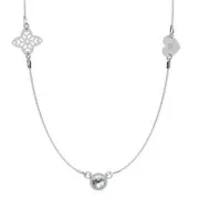 Cadena con malla Forcat 3 entrepiezas 45 cm de Plata 925 dorado con oro fino x1