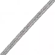 brillante Shiri metal Fabricación Italiana 3.5 mm Gris / Plateadoé x1m