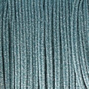 Hilo cordón Soutache metálico Trenza de Fabricación Italiana 3.5 mm Azul gris / plateado x1m