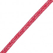 Hilo cordón Soutache metálico Trenza de Fabricación Italiana 3.5 mm Rojo / plateado x1m