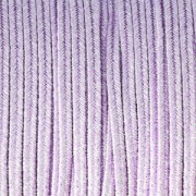 Hilo cordón Soutache metálico Trenza de Fabricación Italiana 3.5 mm Morado / plateado x1m
