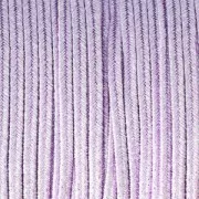 Hilo cordón Soutache metálico Trenza de Fabricación Italiana 3.5 mm Morado / plateado x1m
