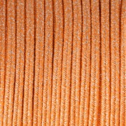 Hilo cordón Soutache metálico Trenza de Fabricación Italiana 3.5 mm Naranja / Plateado x1m