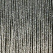 Hilo cordón Soutache metálico Trenza de Fabricación Italiana 3.5 mm Marrón clair /Plateado x1m