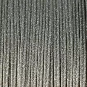 Hilo cordón Soutache metálico Trenza de Fabricación Italiana 3.5 mm Marrón clair /Plateado x1m